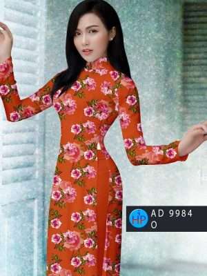 Vải Áo Dài Hoa Hồng Đều AD 9984 22